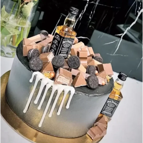 Luxuriöse Männer-Torte mit Whisky & Schokolade